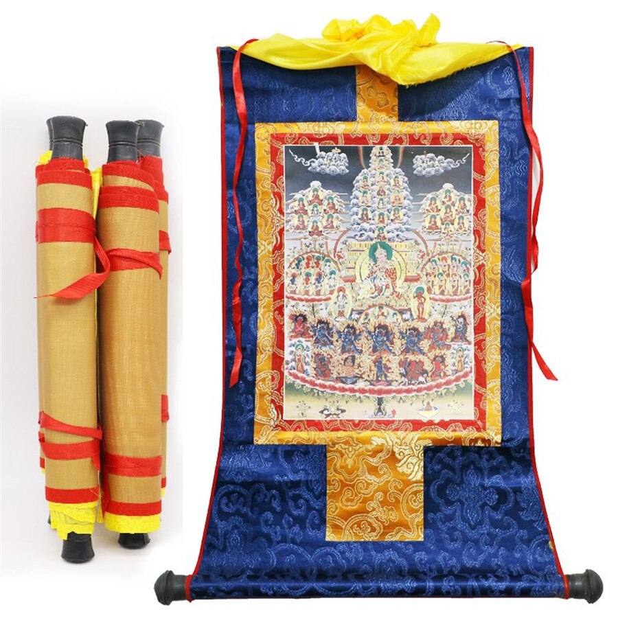 Tibetan Thangkas Tibetan Hand Painted Buddhism Accessories Religious Scroll Wall Painting Decoration Home