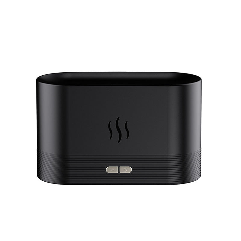 USB Simulation Flame Night Light with 180ML Water Tank Humidifier Suitable for Bedroom Living Room Office Atmosphere Desk Lamp