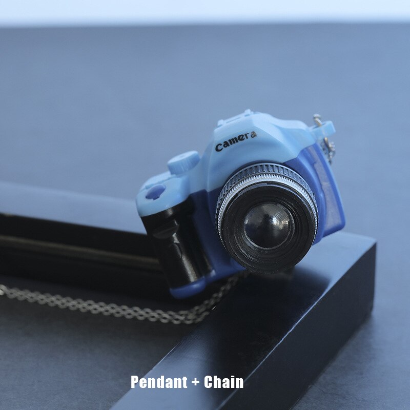 Vintage Camera Pendant Necklace Long Chain Punk Jewelry for Women Man Light Glowing Camera Chains Necklaces Friendship Gifts