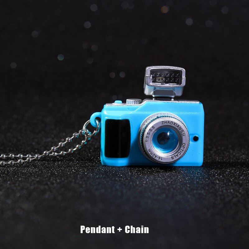 Vintage Camera Pendant Necklace Long Chain Punk Jewelry for Women Man Light Glowing Camera Chains Necklaces Friendship Gifts