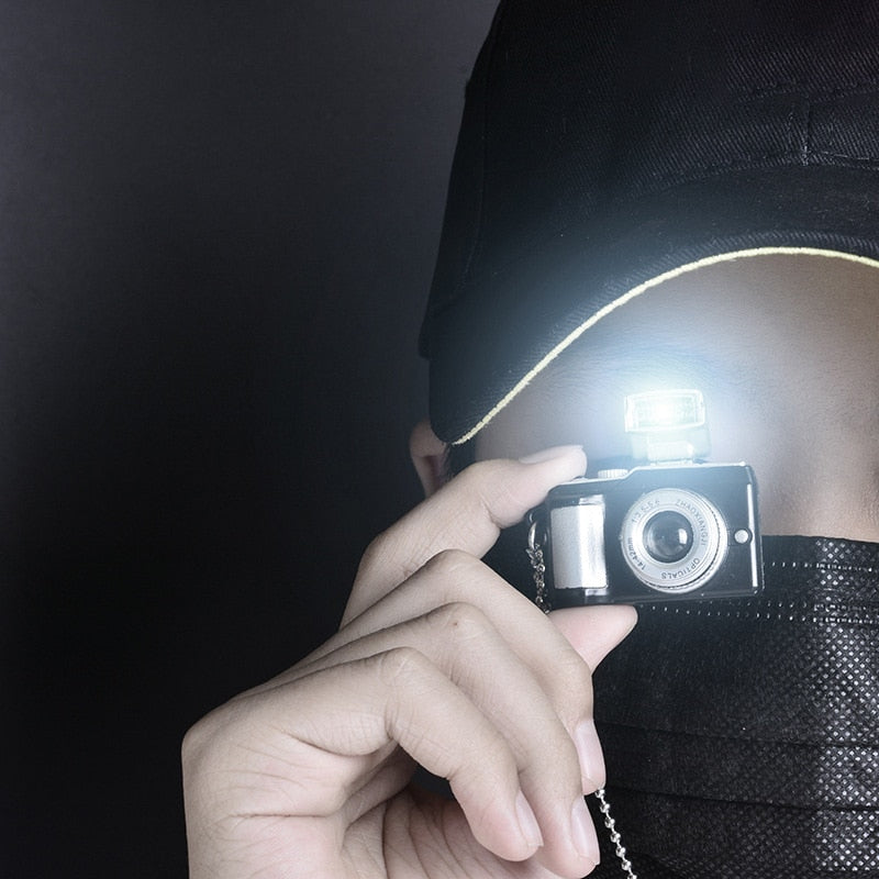 Vintage Camera Pendant Necklace Long Chain Punk Jewelry for Women Man Light Glowing Camera Chains Necklaces Friendship Gifts