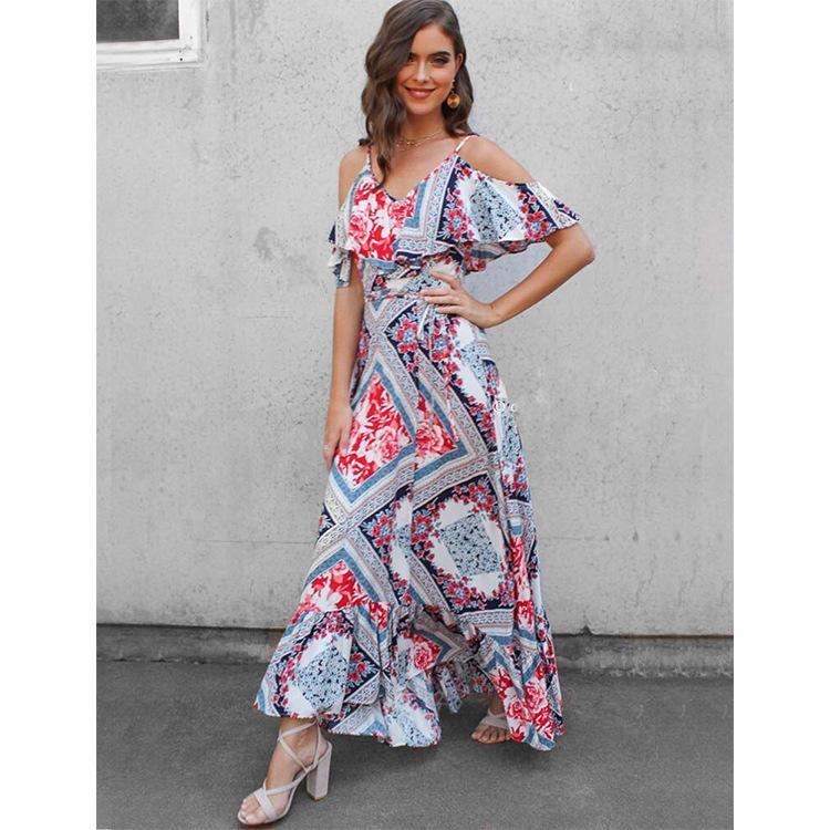 New Women Sling Long Beach Midi Dress