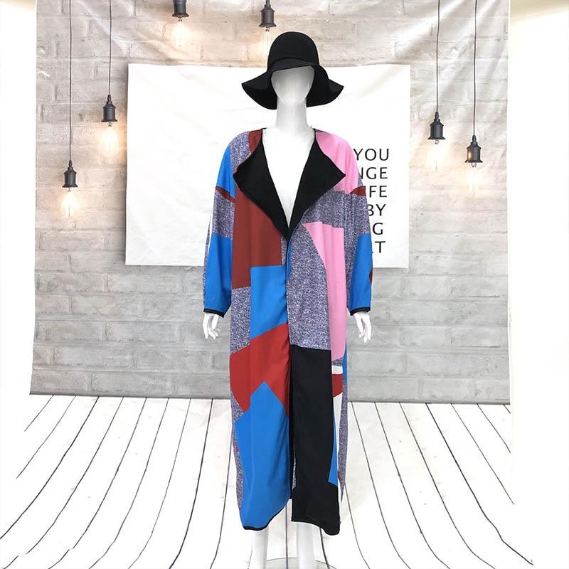 Women Autumn Winter Woollen Coat Long Sleeve Turn-Down Collar Oversize Polyester Outwear Jacket Elegant Loose Overcoats Femenino