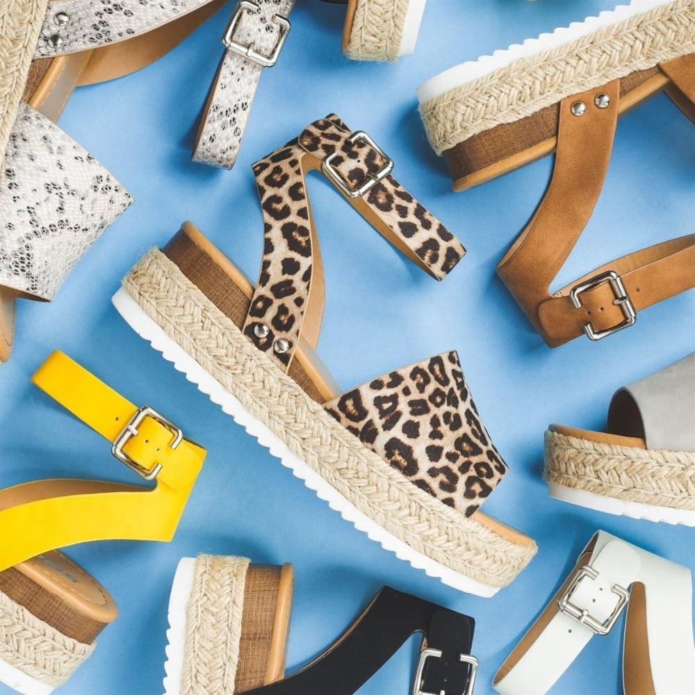Women Sandals Plus Size Wedges Summer Flip Flop Platform Sandals