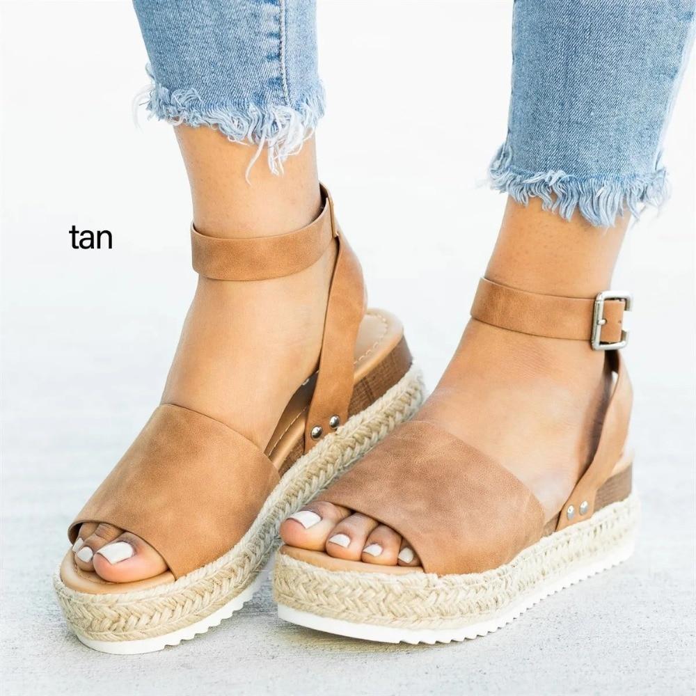 Women Sandals Plus Size Wedges Summer Flip Flop Platform Sandals