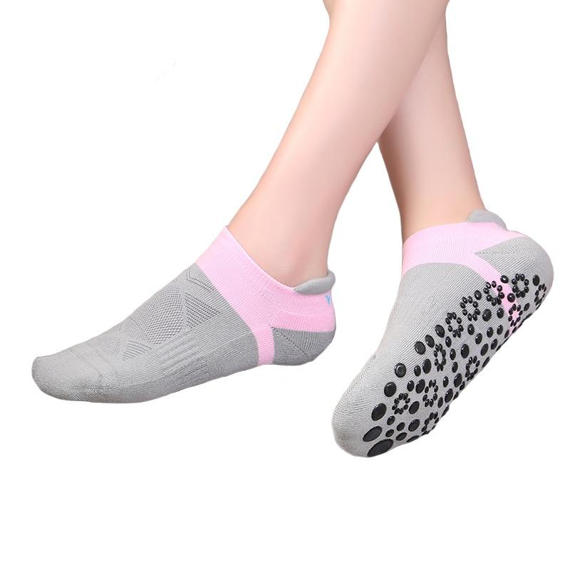 Women Sports Fitness Yoga Socks Round Head Cotton Non-Slip Breathable Sports Socks Ventilation Pilates Ballet Socks Dance Sock