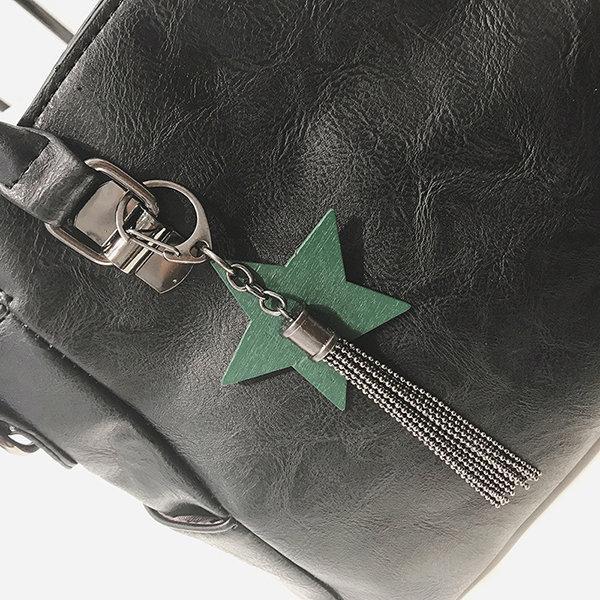 Elegant PU Leather Handbag Star Decorational Shoulder Bags Crossbody Bags For Women