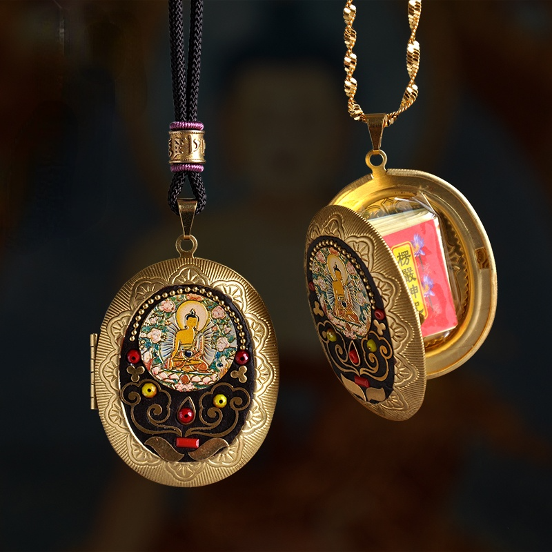 Pure copper gawu Box Pendant Tathagata Life Necklace Nepal &Tibetan Pendant