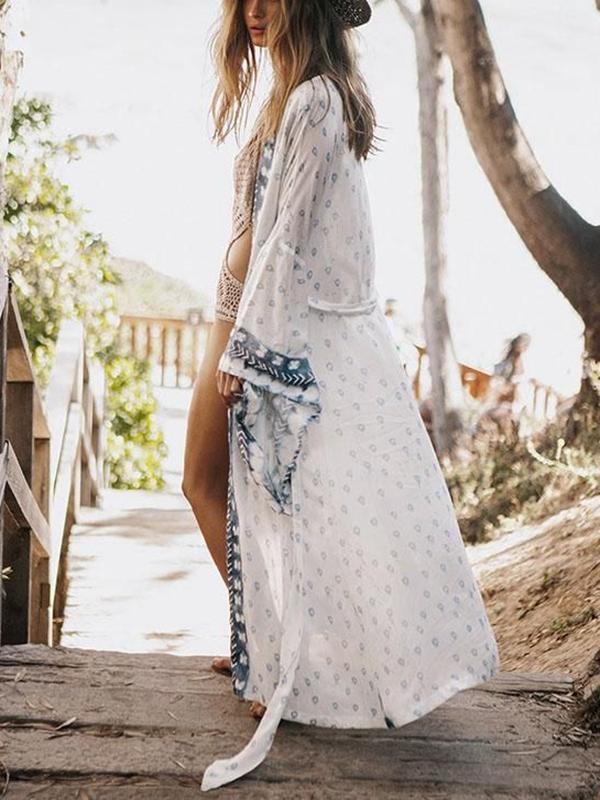 Bohemian Printed Big Sleeve Blouse