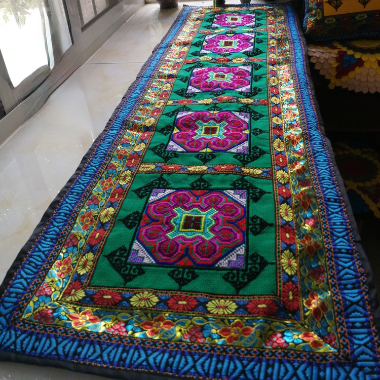 National Style Cross Stitch Embroidery Sofa Cover