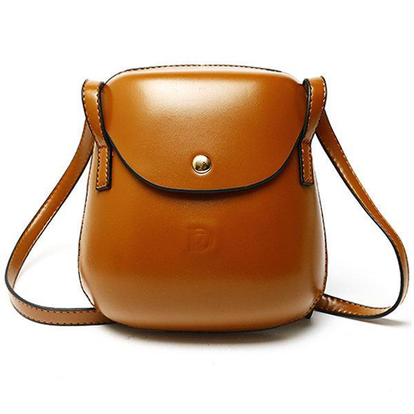 Women PU Leather Mini Crossbody bag Bucket Bag Phone Bag