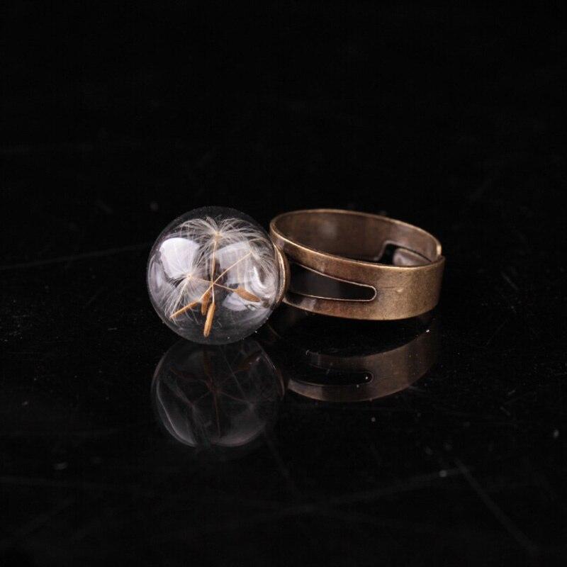 Dandelion Flower Seed Resizable Rings
