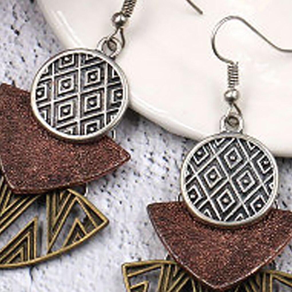 Women Multilayer Dangle Geometric Earring