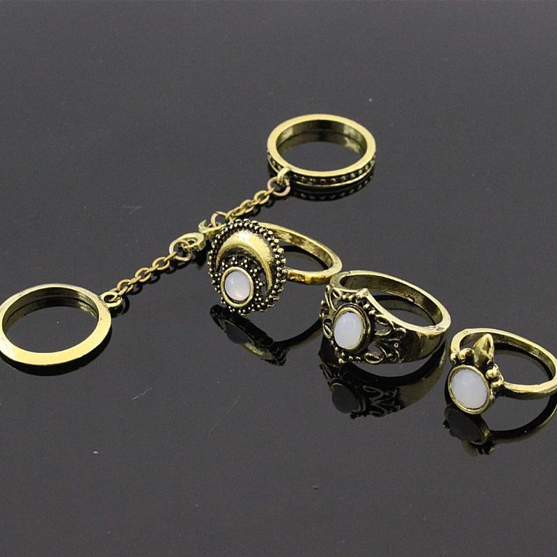 Tassel Ring Set Rings Vintage Carved Women Jewelry
