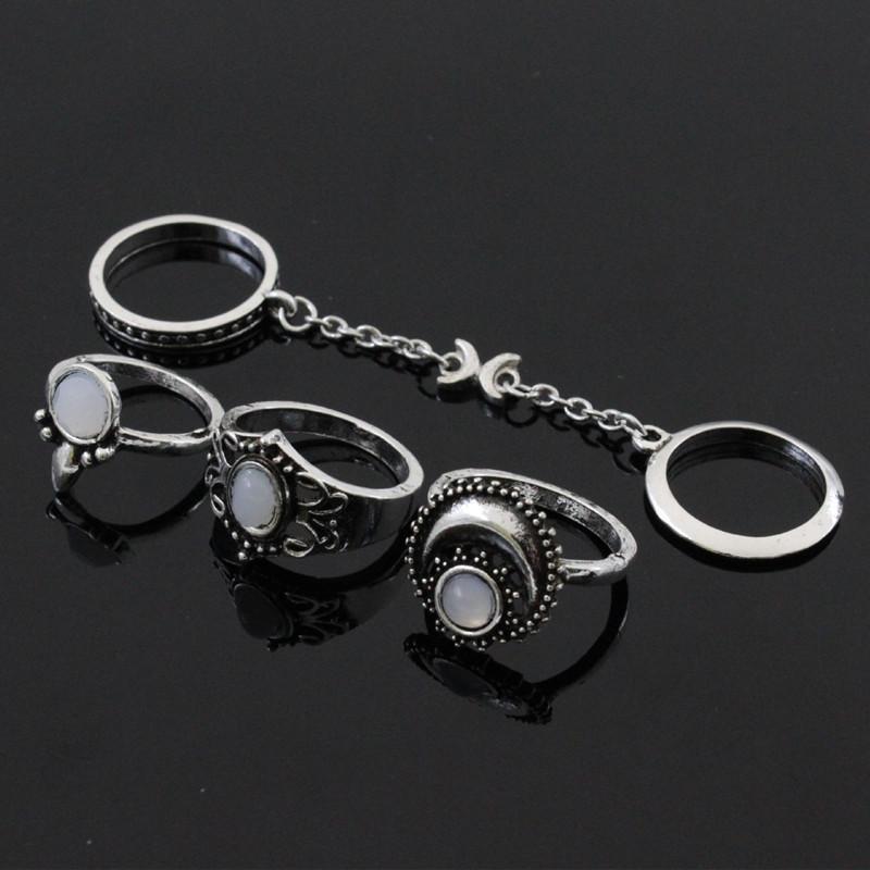 Tassel Ring Set Rings Vintage Carved Women Jewelry