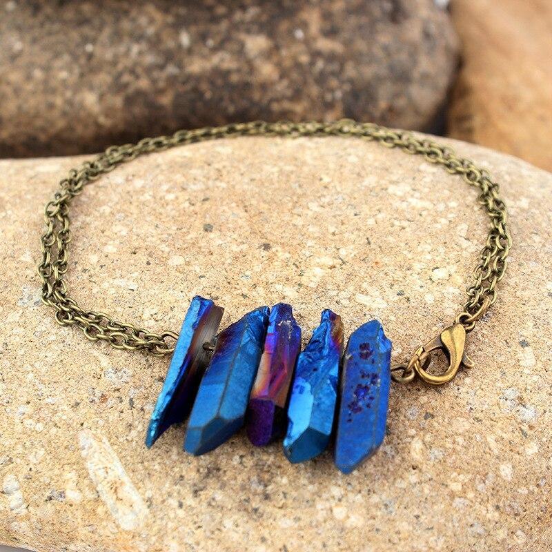 Natural stone double ancient bronze stone Bracelet