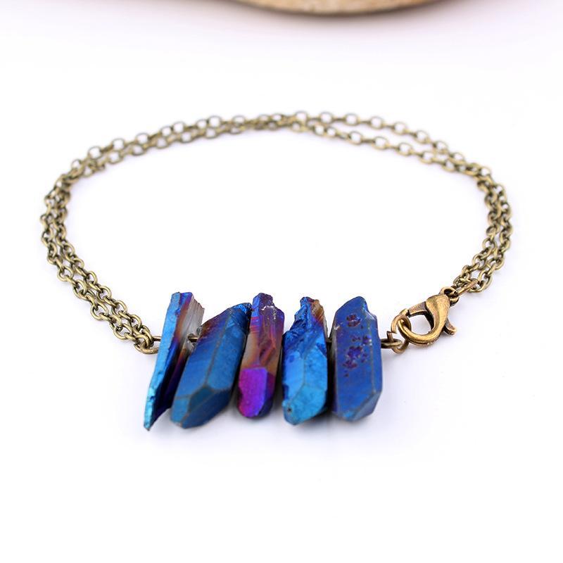 Natural stone double ancient bronze stone Bracelet