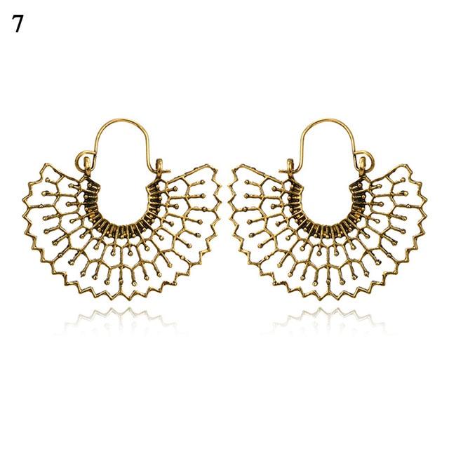 Bohemia jewelry Basket buckle earring-2