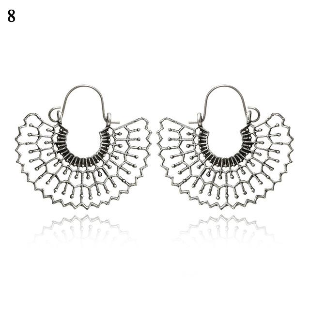 Bohemia jewelry Basket buckle earring-2