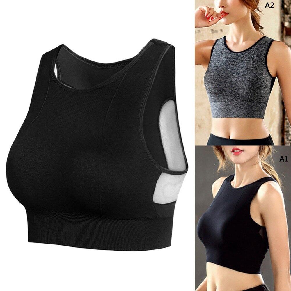 Women Sport Bra Fitness High Impact Sports Bra With Removable Cups Workout Yoga Bra Sexy Back Cutout Activewear