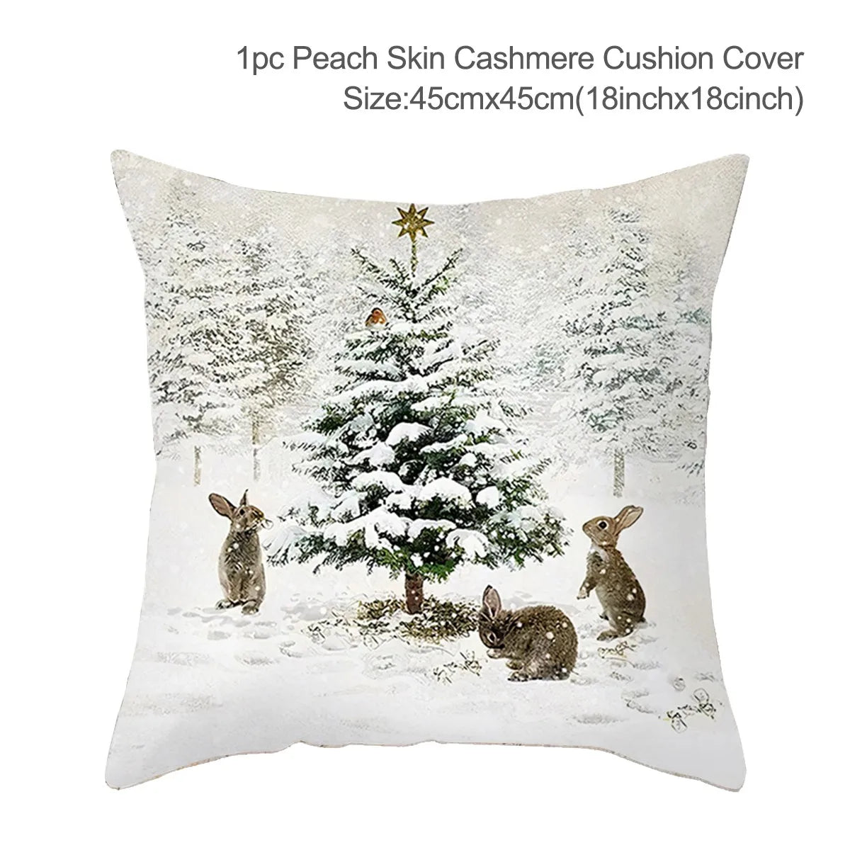 45cm Christmas Cushion Cover Navidad Merry Christmas Decorations For Home 2023 Xmas Noel Cristmas Ornaments New Year Gifts 2024