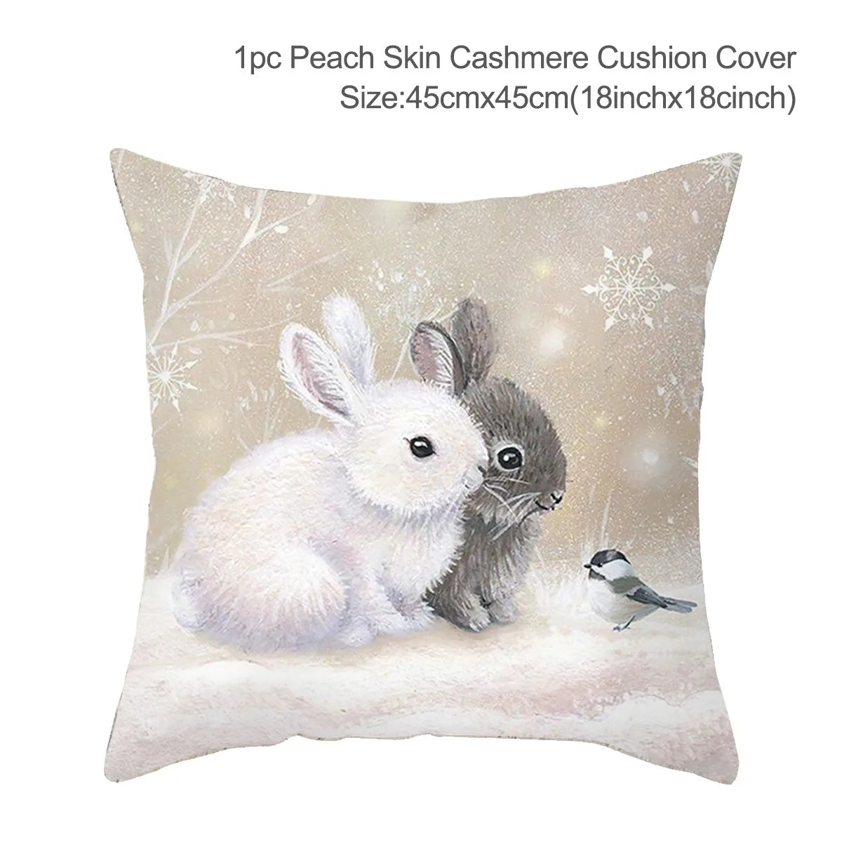 45cm Christmas Cushion Cover Navidad Merry Christmas Decorations For Home 2023 Xmas Noel Cristmas Ornaments New Year Gifts 2024