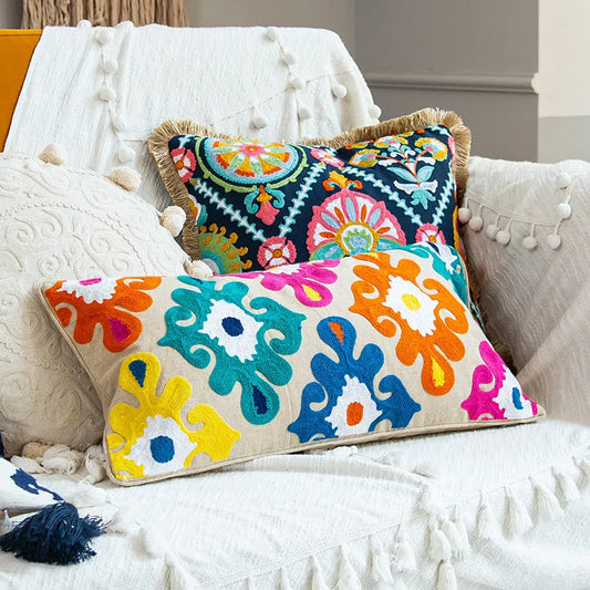 Bohemian Pillowcase Living Room Sofa Cushion Cover Fashion Decorative Home Decor Cotton Pillow Cover Cushions Customizable