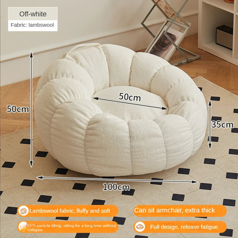 Lazy Sofa Chair balcony Leisure bean bag chair sleep Sofa couches for living with Stool Bedroom Furniture floor Sofa chair