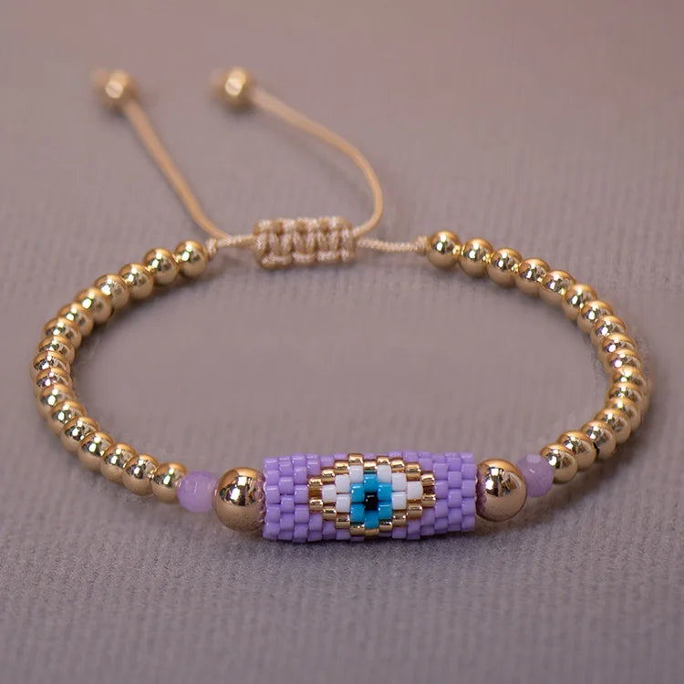 Woven Evil Eye Bracelet Handmade Bohemian Bead Ladies Boho Style Summer Pink For Women Fashion Jewelry Men Ibiza Personalized Braided Rvs Colored Thread Aesthetic Lgbt Turkish Lucky Protection Against Gift