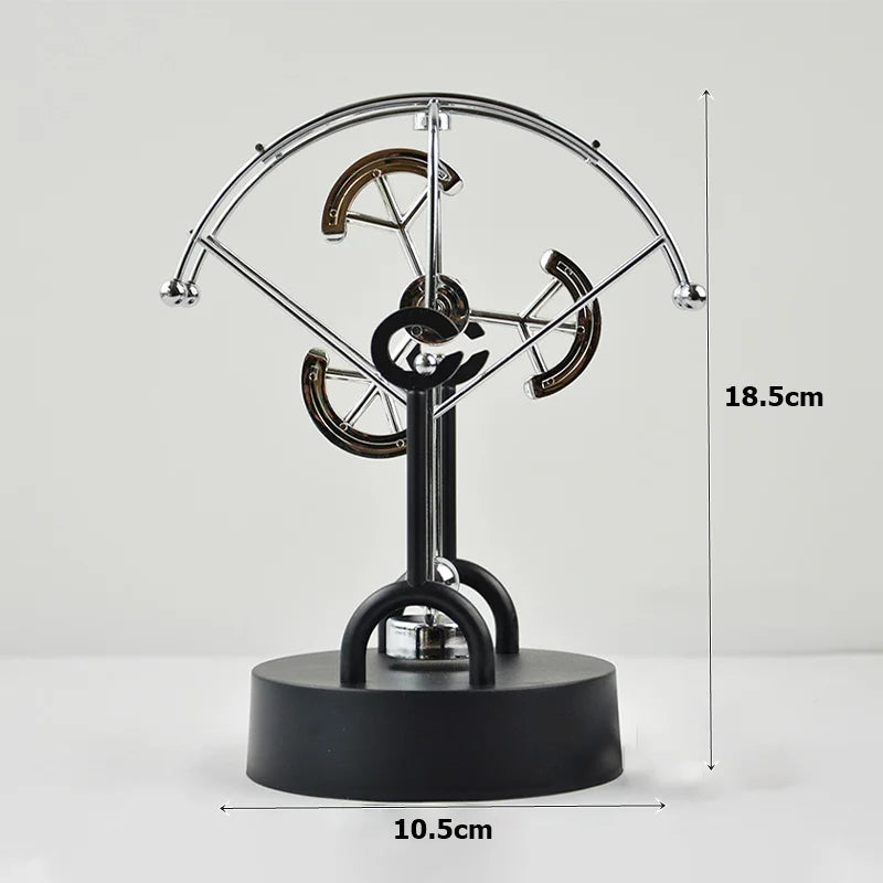 Newton Pendulum Ball Balance Ball Rotating Perpetual Motion Physical Science Pendulum Toy Physics Tumbler Craft Home Decoration