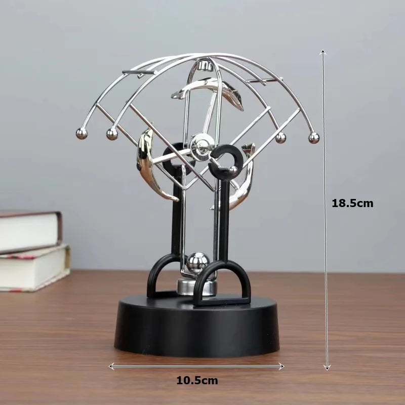 Newton Pendulum Ball Balance Ball Rotating Perpetual Motion Physical Science Pendulum Toy Physics Tumbler Craft Home Decoration