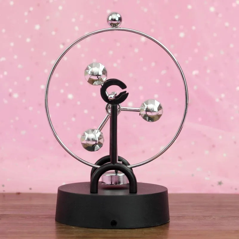 Newton Pendulum Ball Balance Ball Rotating Perpetual Motion Physical Science Pendulum Toy Physics Tumbler Craft Home Decoration