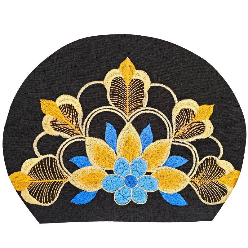 Ethnic Style Embroidered Headscarf Hat Single-layer Small Hat Thin Headgear Hat