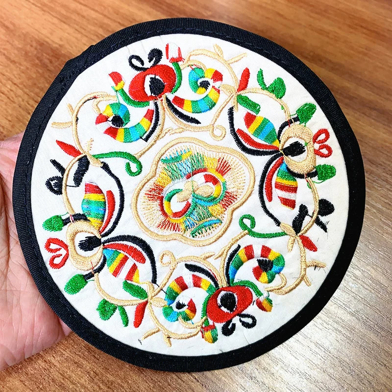 Ethnic Style Embroidery Coaster Characteristics Handicrafts Small Gifts