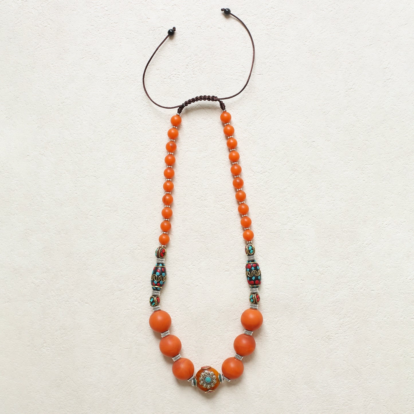 Tibetan Jewelry Necklace, Nepalese Necklace, Tibetan Xizang Beeswax Necklace