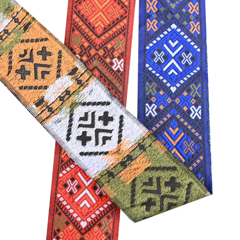 Brocade Pattern Cultural Pattern Elements Lace Webbing DIY Ethnic Clothing Accessories Fabric Fabric
