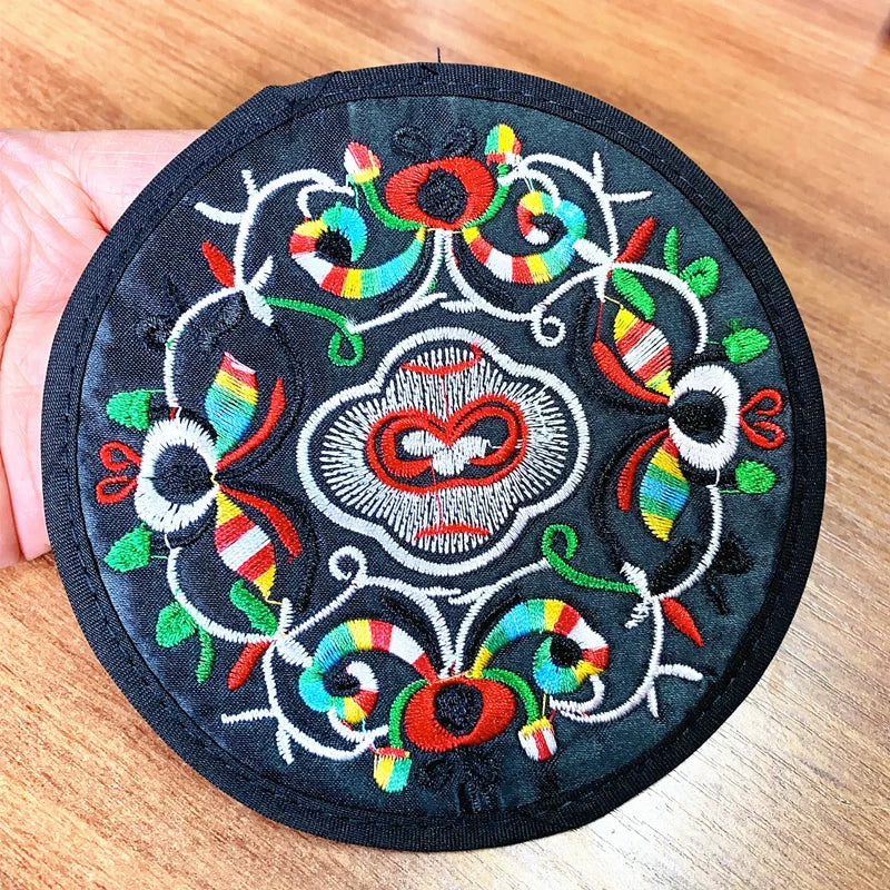 Ethnic Style Embroidery Coaster Characteristics Handicrafts Small Gifts