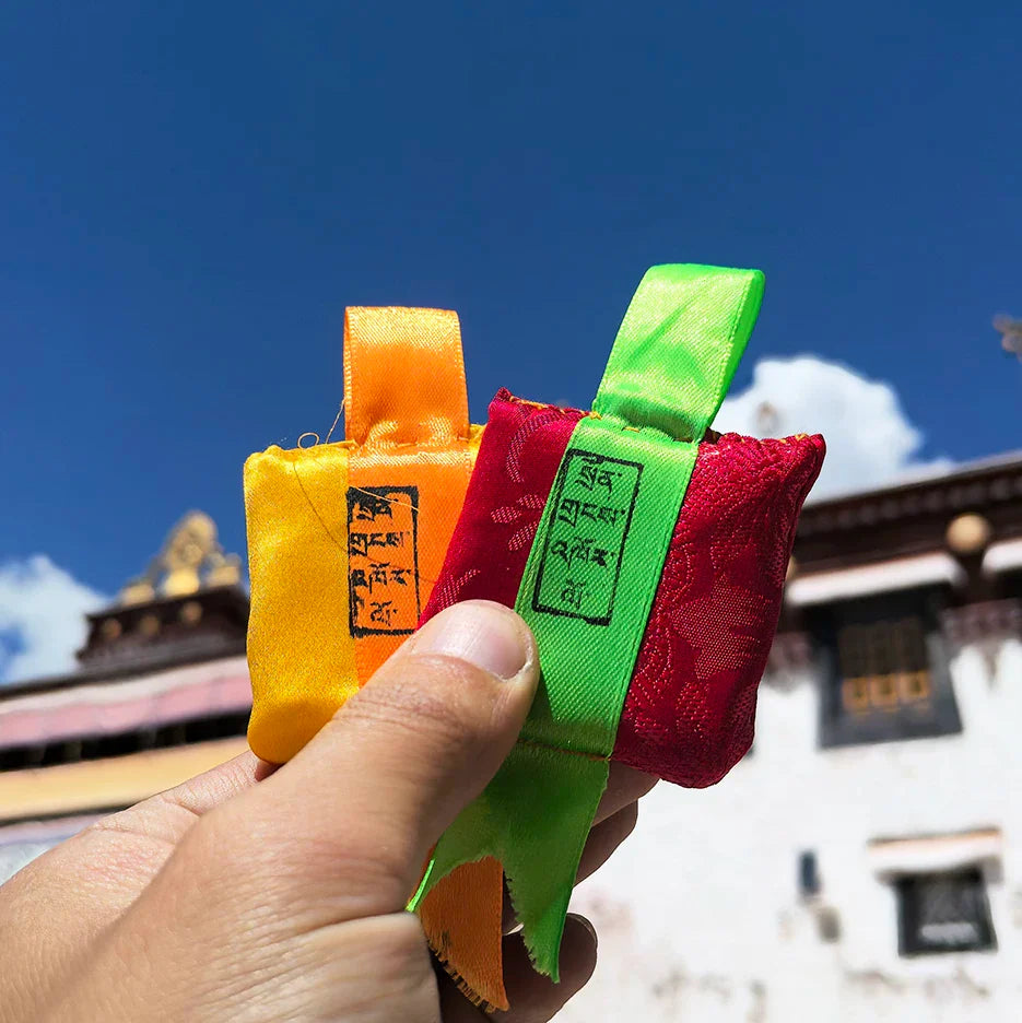 Tibetan Traditional Cloth Bag Amulet, Horse Head Ming King, Great White Umbrella Cover, Buddha Mother, Tara, etc