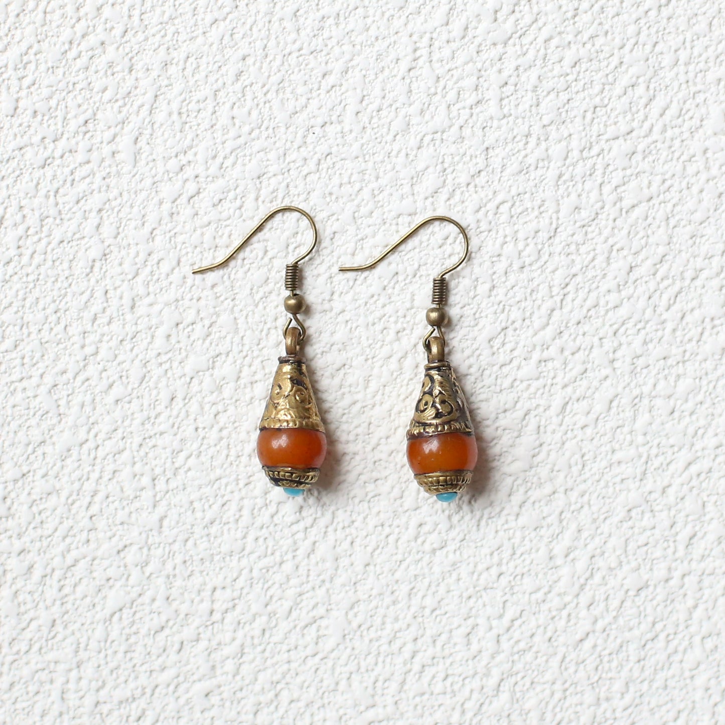 Nepalese Beeswax Earrings, Tibetan Niche Retro Ethnic Jewelry Earrings