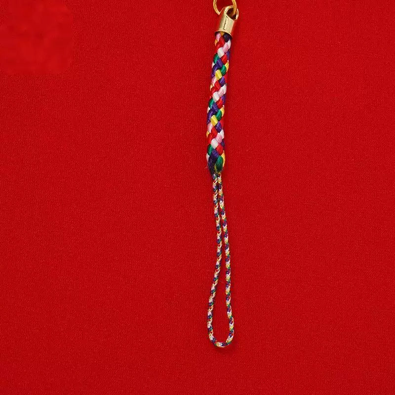 Tibetan Wheel Prayer Tube Brass Material Mobile Phone Keychain Bag Pendant, Ethnic Style Jewelry