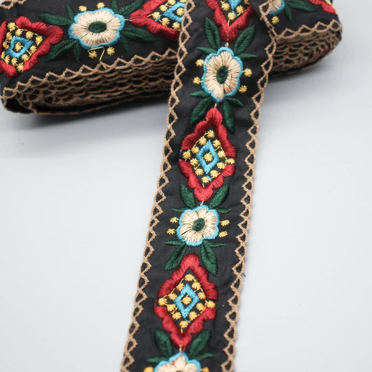 5.5CM Wide, Minority Clothing Decorative Lace Accessories, Retro Embroidery Handmade DIY Collar Webbing Barcode