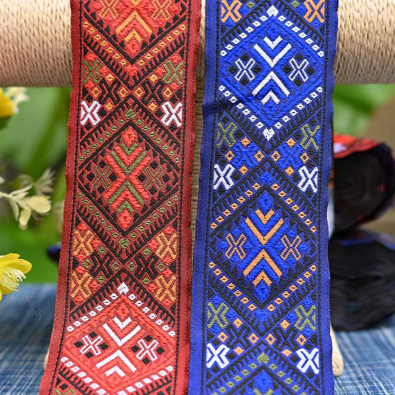 Brocade Pattern Cultural Pattern Elements Lace Webbing DIY Ethnic Clothing Accessories Fabric Fabric