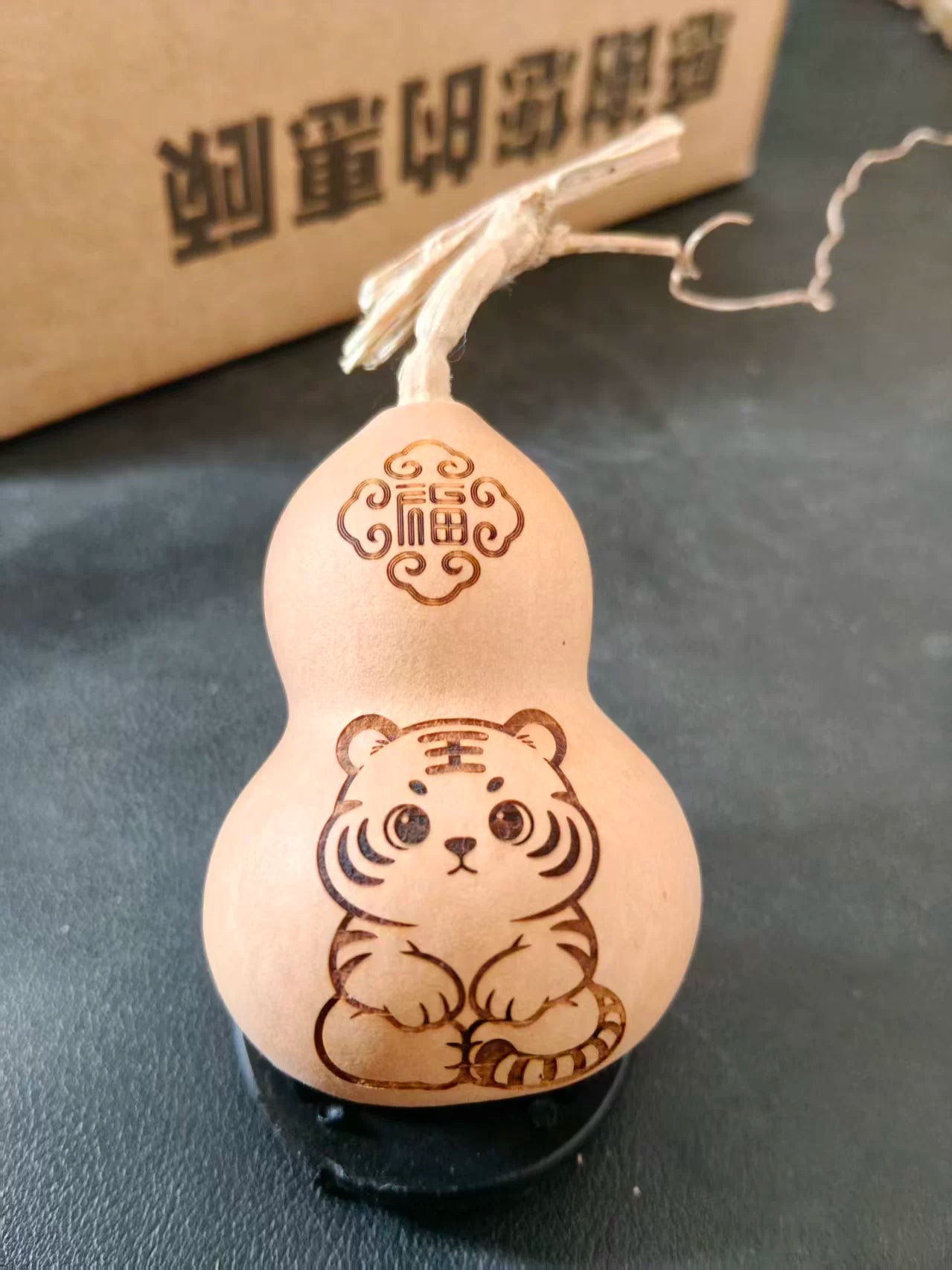 Zodiac Gourd Carving Ornament Pendant Asia Style Gift Natural Handicraft Gourd Moral Ornaments Home Decor