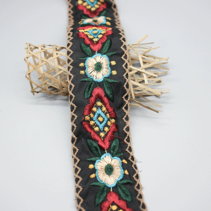 5.5CM Wide, Minority Clothing Decorative Lace Accessories, Retro Embroidery Handmade DIY Collar Webbing Barcode