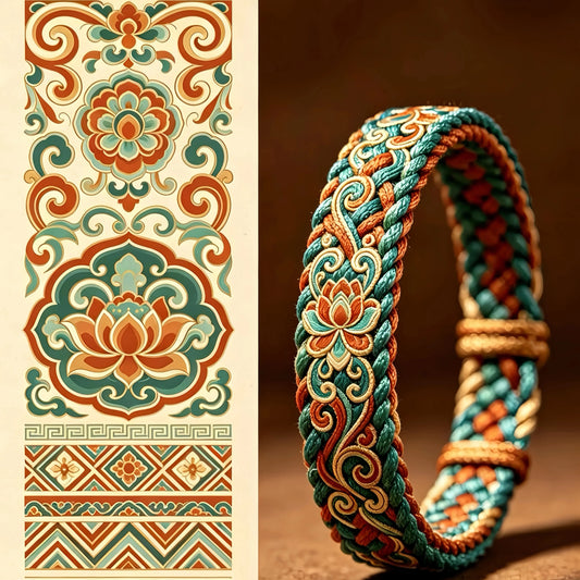 Lotus Hand Rope, Creative High-value Handmade National Style Bracelet, Give Gifts To Friends