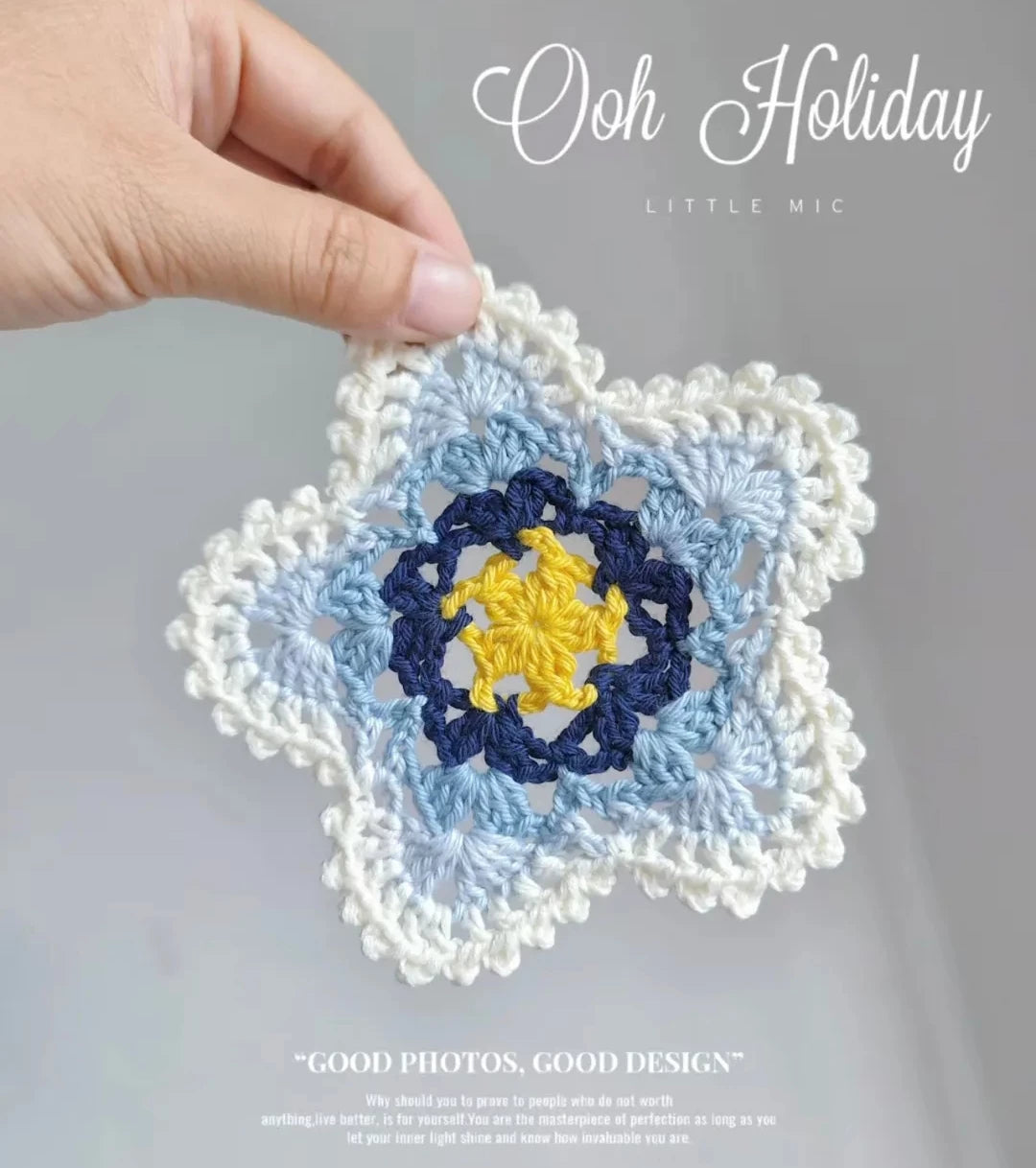 Hand-crocheted Small Daisy Coasters, Anti-scalding and Heat-insulating Cushions, Wool Coasters, Gifts for Girlfriends, Flower Slices in Large Quantities - emogogo