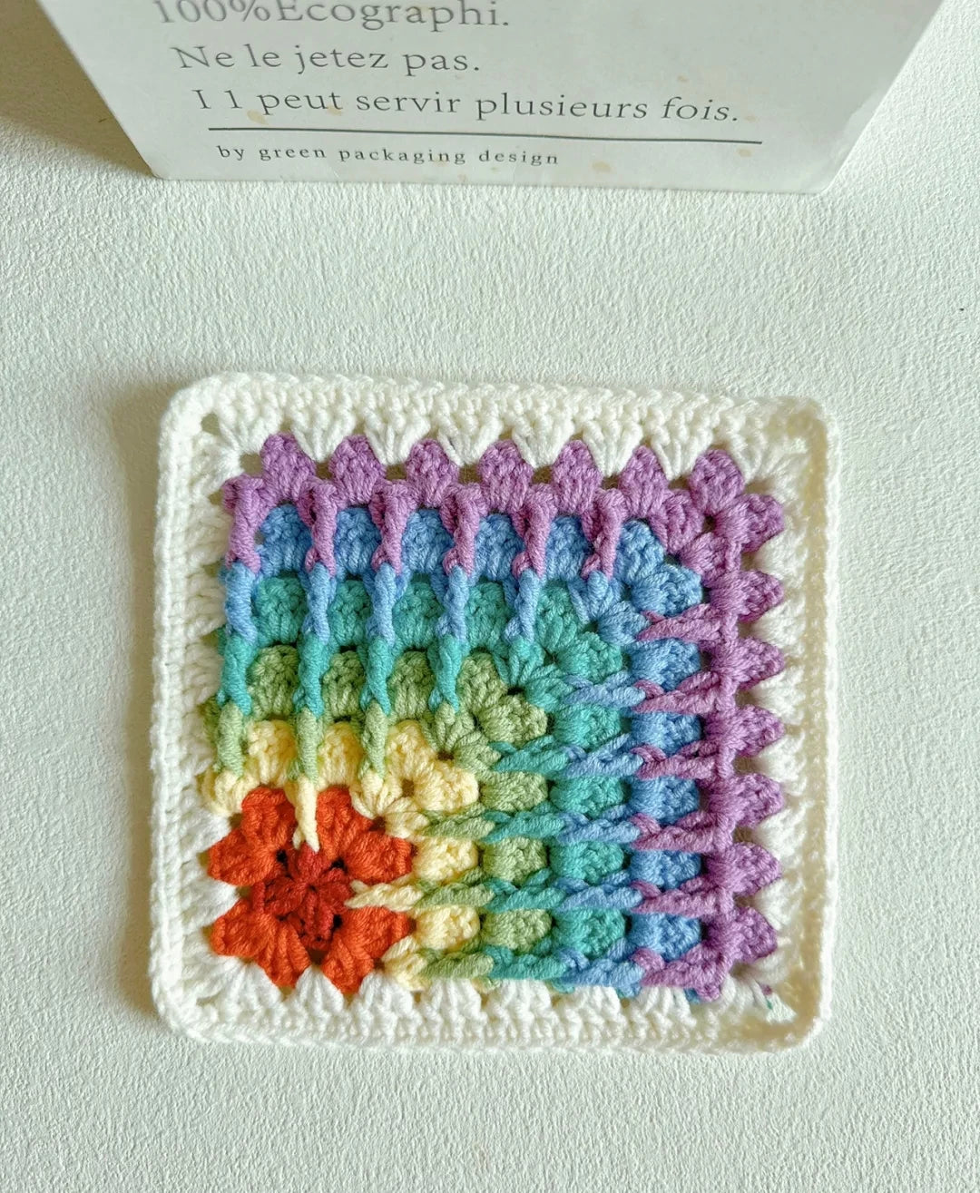 Hand-crocheted Small Daisy Coasters, Anti-scalding and Heat-insulating Cushions, Wool Coasters, Gifts for Girlfriends, Flower Slices in Large Quantities - emogogo