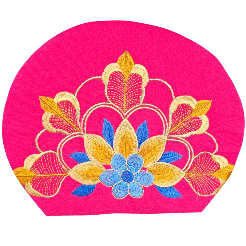Ethnic Style Embroidered Headscarf Hat Single-layer Small Hat Thin Headgear Hat