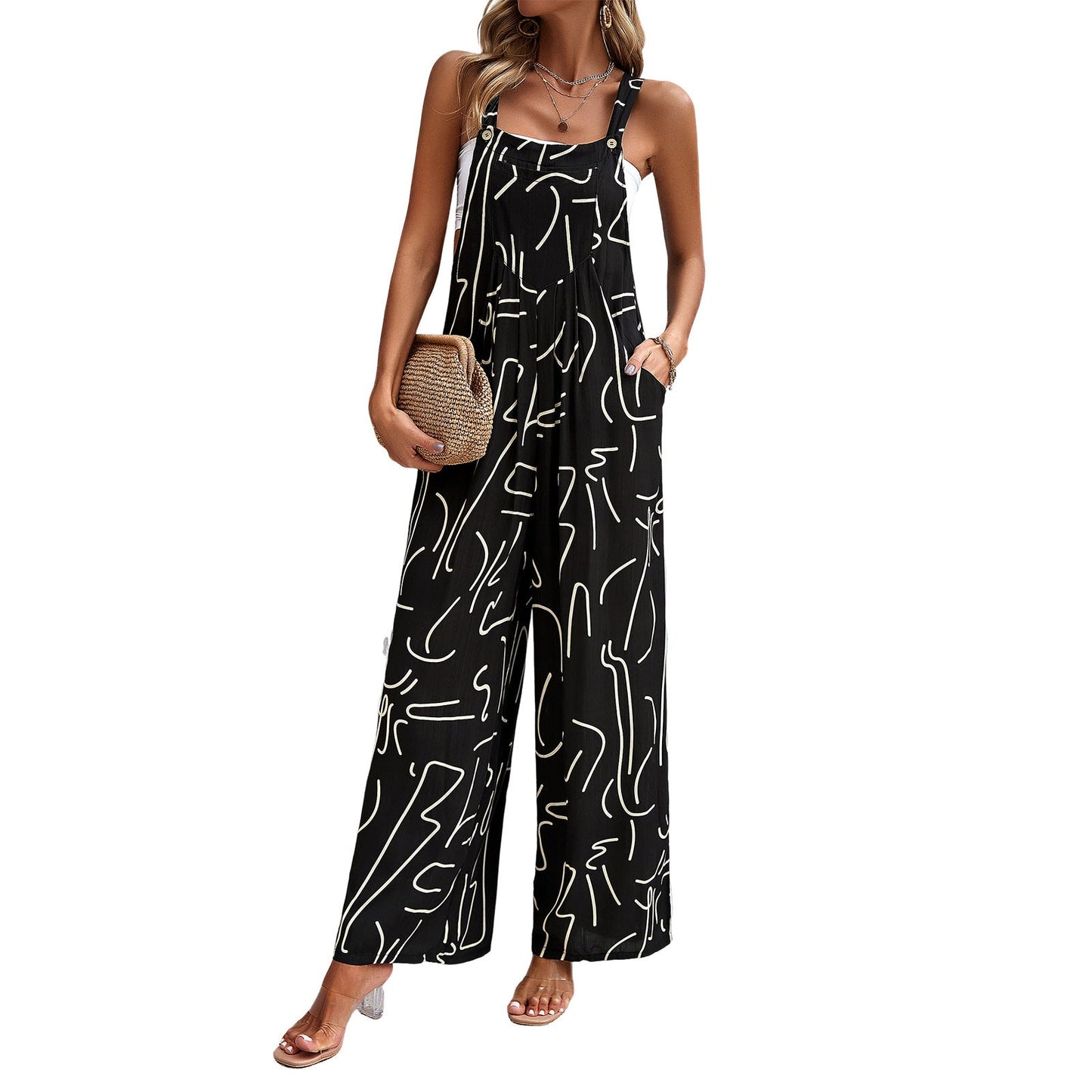 Women's Spring/Summer Elegant Printed jumpsuit