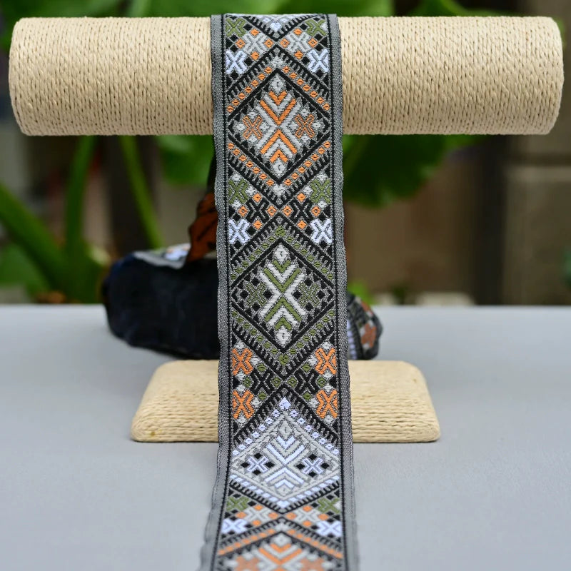 Brocade Pattern Cultural Pattern Elements Lace Webbing DIY Ethnic Clothing Accessories Fabric Fabric
